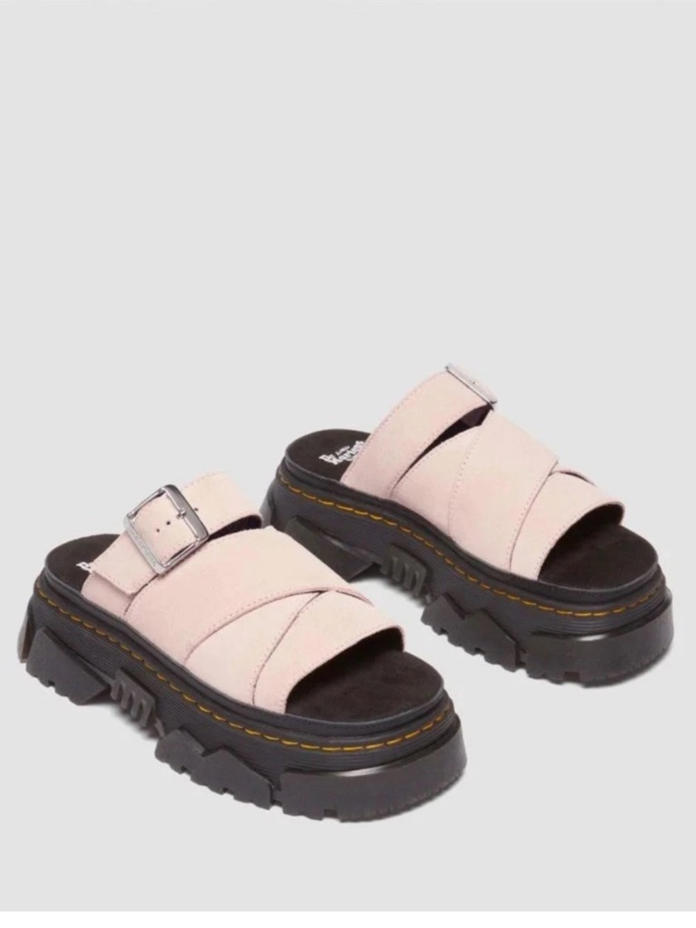 Dr. Martens Mattison Platform Slide Sandals Pink Size 7 NWOT